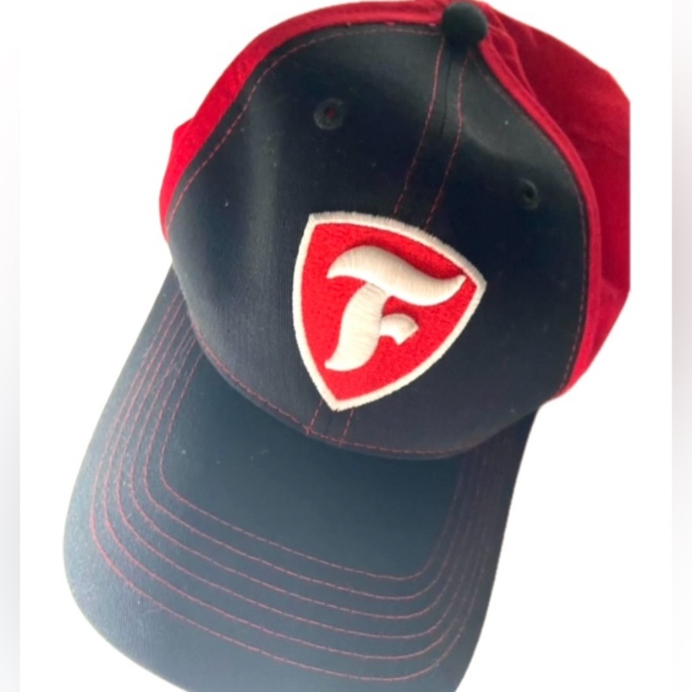 Firestone Baseball cap. Black/ Red either Logo. Self fastener back.100% …
